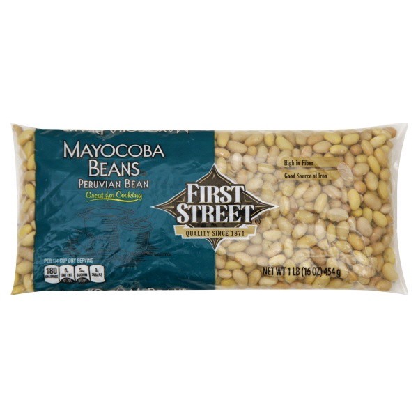 slide 1 of 1, First Street Mayocoba Beans, 16 oz