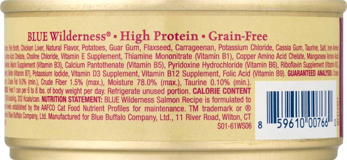 slide 5 of 9, Blue Buffalo Salmon Recipe Cat Food 5.5 oz, 5.5 oz