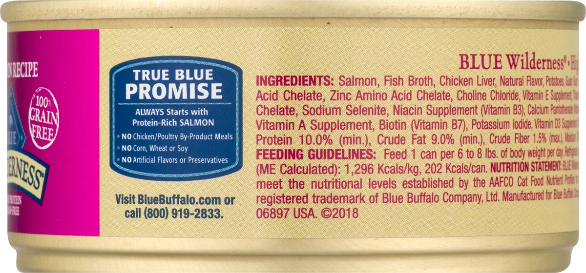 slide 8 of 9, Blue Buffalo Salmon Recipe Cat Food 5.5 oz, 5.5 oz