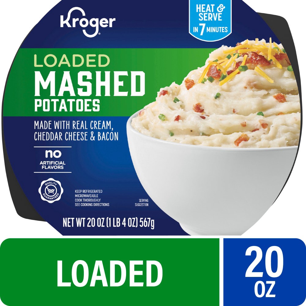 slide 1 of 5, Kroger Loaded Mashed Potatoes, 20 oz