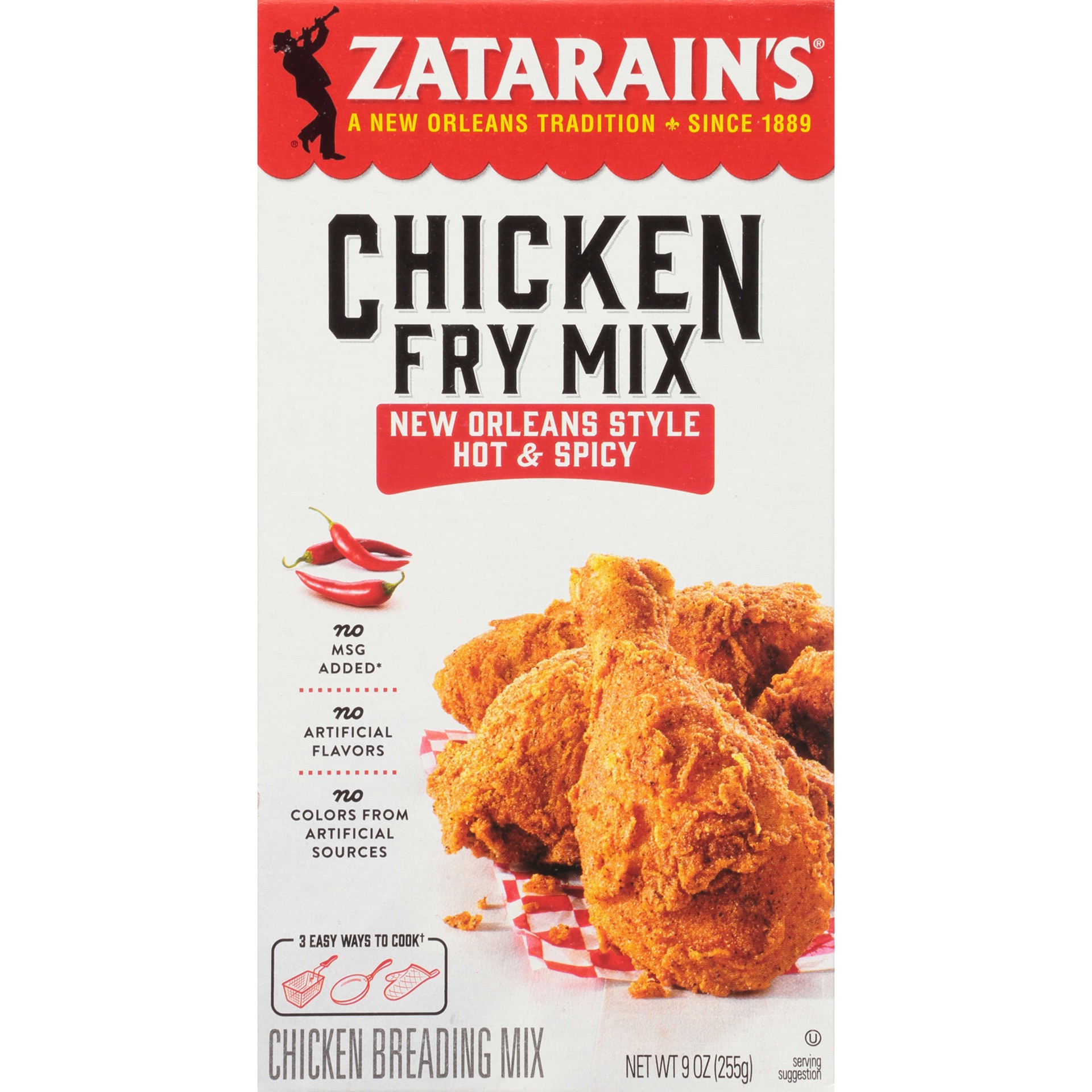 slide 1 of 13, Zatarain's Chicken Fry - Hot & Spicy, 9 oz