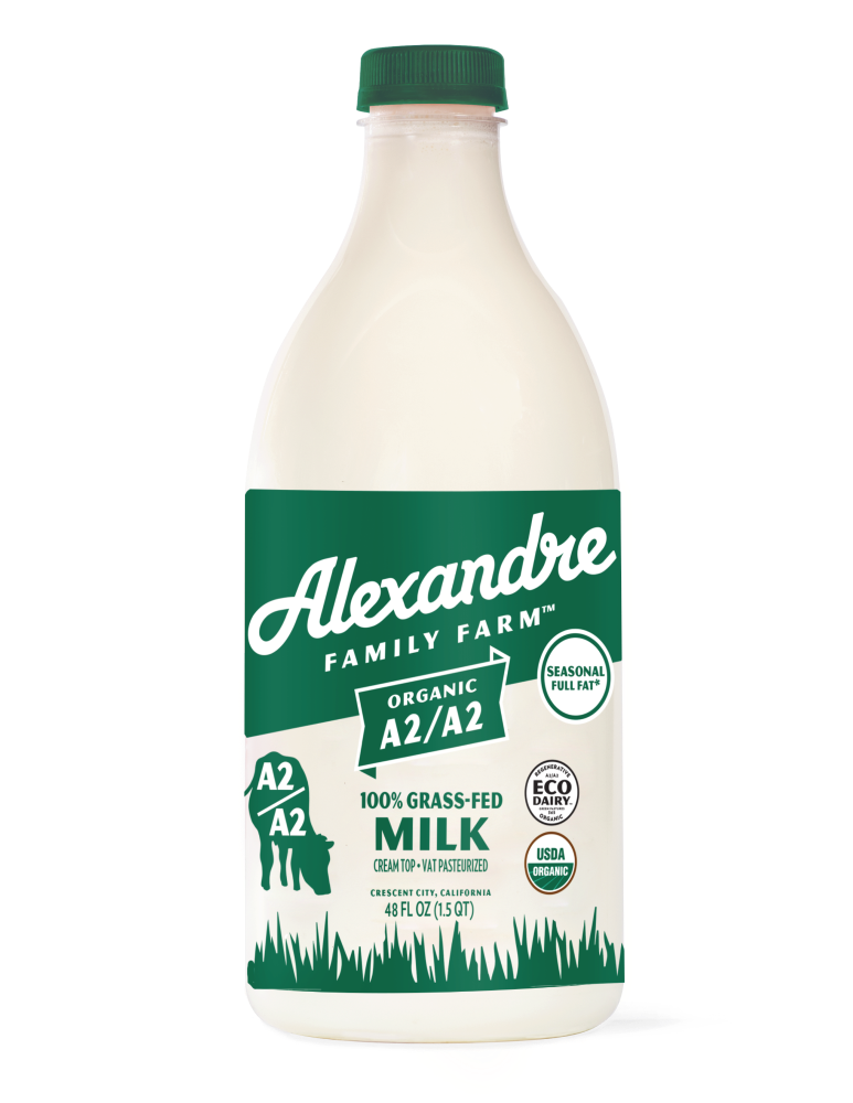 slide 1 of 1, Alexandre Family Farm 100% Grass Fed Milk, 48 fl oz