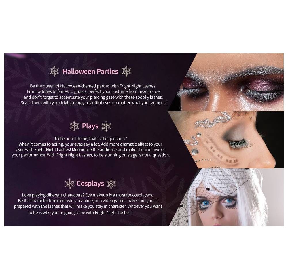 slide 2 of 3, Fright Night Pixie False Eyelashes - 1pr, 1 pair