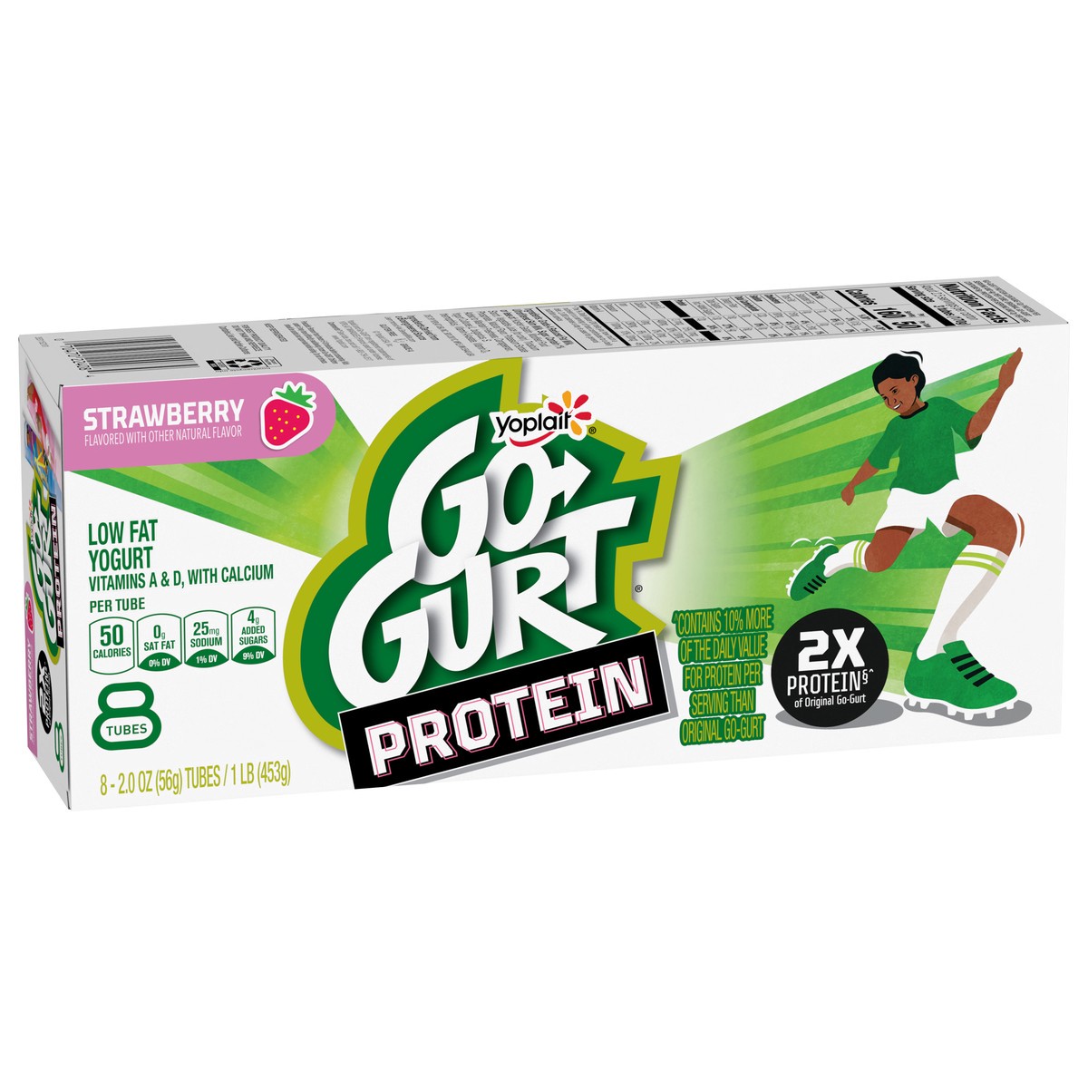 slide 11 of 15, Go-Gurt Protein Strawberry Yogurt Tubes, 8-2 Oz Tubes, 16 oz