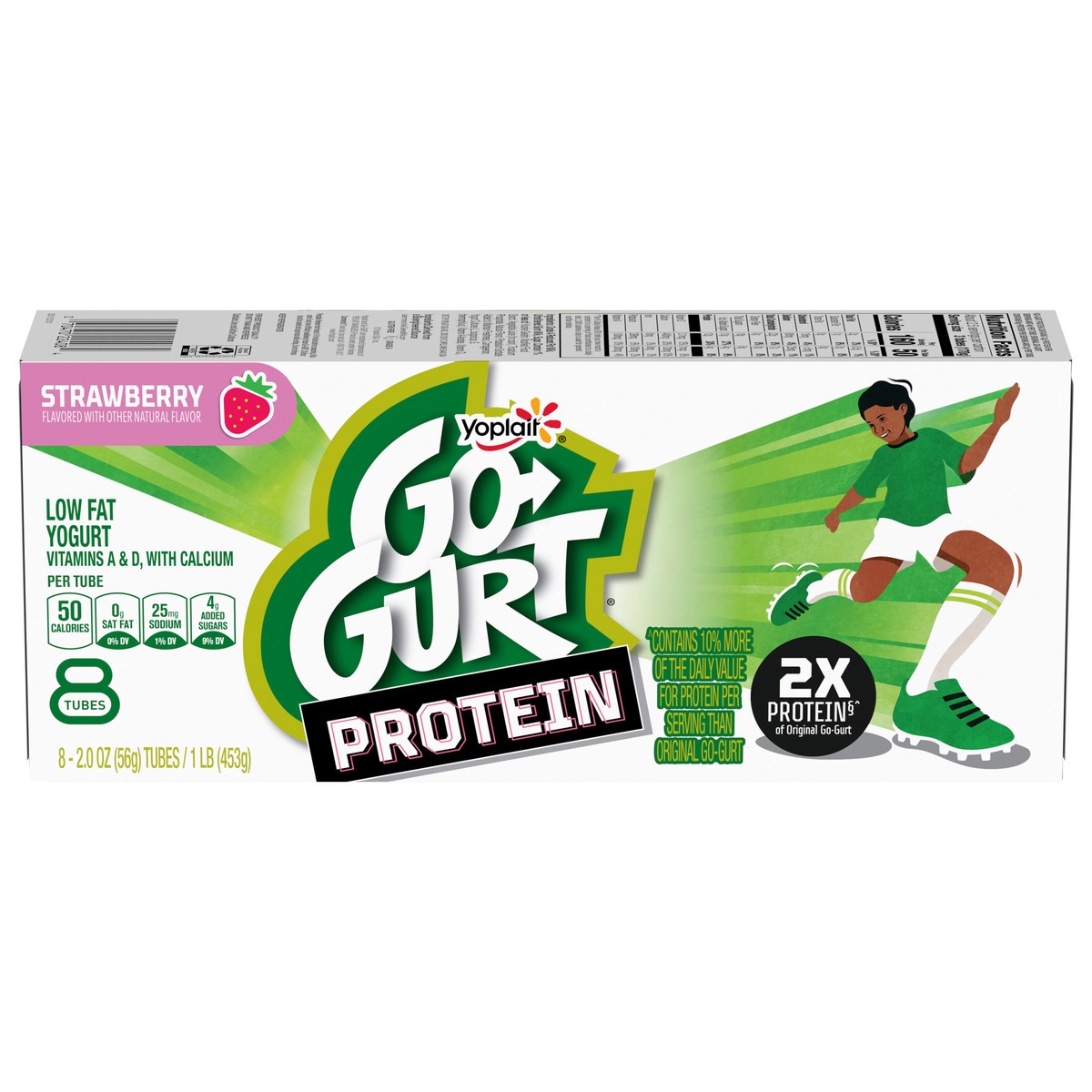 slide 8 of 15, Go-Gurt Protein Strawberry Yogurt Tubes, 8-2 Oz Tubes, 16 oz