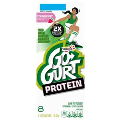 Go-Gurt Protein Strawberry Yogurt Tubes, 8-2 Oz Tubes