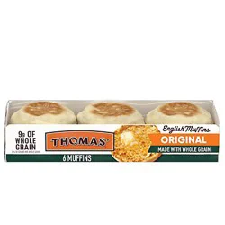 Thomas' Whole Grain English Muffins - 12 Oz
