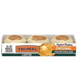 Thomas' Whole Grain English Muffins - 12 Oz