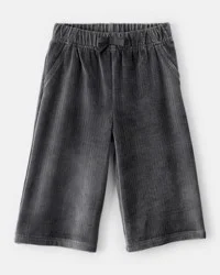 Carter's Baby Girl Ribbed Flare Pants - Black Grey 24M