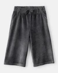 Carter's Baby Girl Ribbed Flare Pants - Black Grey 24M