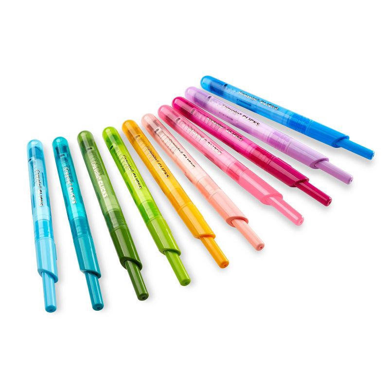 Crayola Washable Markers with Retractable Tips, Clicks, Gifts for Kids