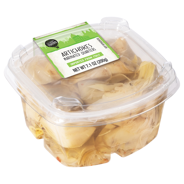 slide 1 of 1, Culinary Tours Artichokes, Marinated, Quarters, 7.1 oz