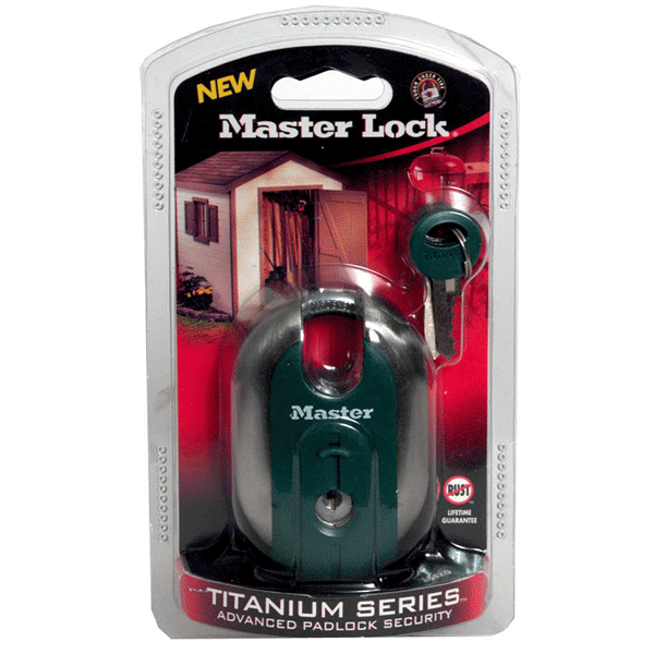 slide 1 of 1, Master Lock Titanium Series Stainless Steel Padlock 185D, 1-15/16 inch wide, 1 ct