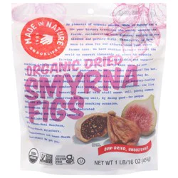 Made in Nature Snacklife Dried Organic Smyrna Figs 1 lb