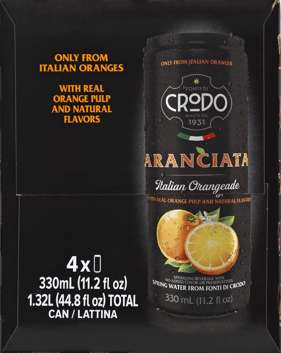 slide 7 of 13, Crodo 4 Pack Aranciata Italian Orangeade 4 ea - 4 ct, 4 ct