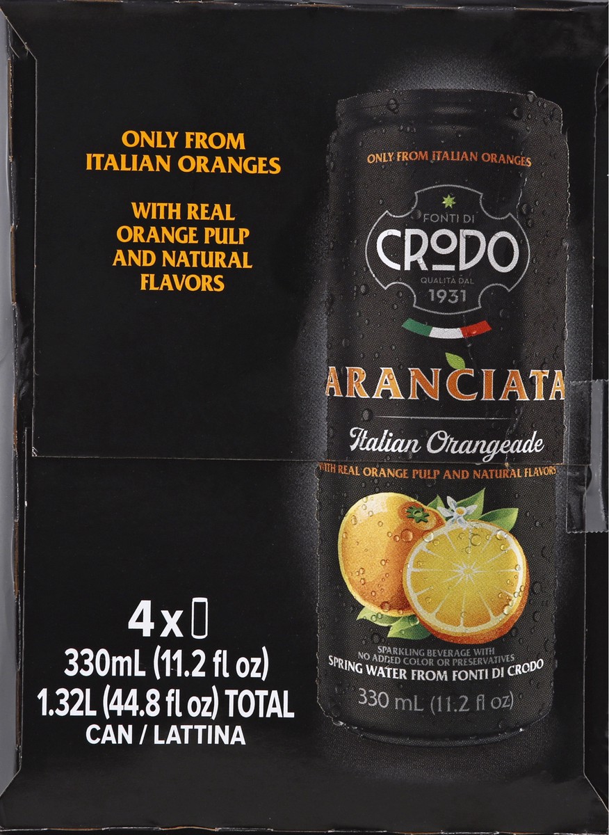 slide 6 of 13, Crodo 4 Pack Aranciata Italian Orangeade 4 ea - 4 ct, 4 ct