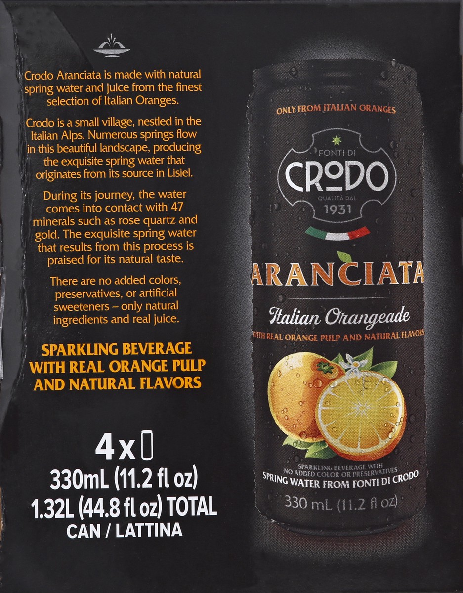 slide 13 of 13, Crodo 4 Pack Aranciata Italian Orangeade 4 ea - 4 ct, 4 ct