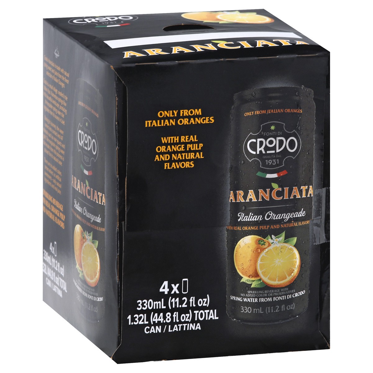 slide 10 of 13, Crodo 4 Pack Aranciata Italian Orangeade 4 ea - 4 ct, 4 ct