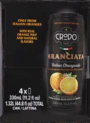 Crodo 4 Pack Aranciata Italian Orangeade 4 ea - 4 ct
