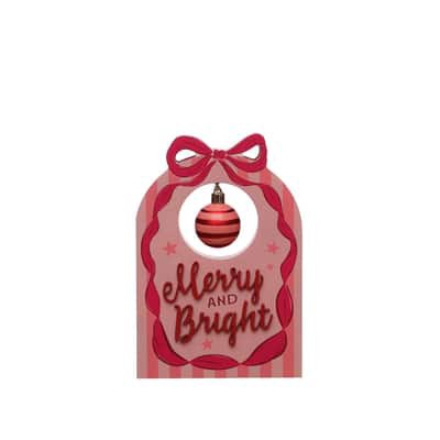 slide 1 of 3, 8" Merry & Bright Hanging Ornament Tabletop Decor By Ashland, 8 in