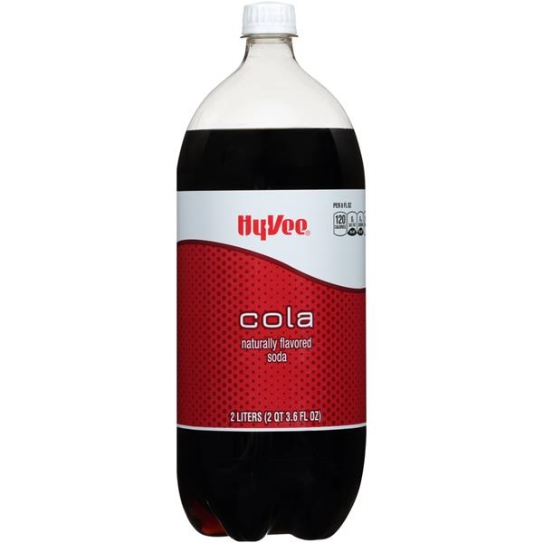 slide 1 of 1, Hy-Vee Cola, 2 liter