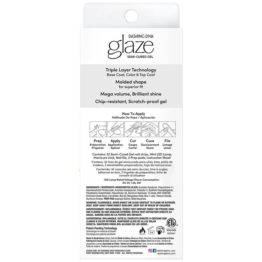 slide 2 of 4, Dashing Diva Glaze Gel Nail Strips Starter Kit, 1 ct