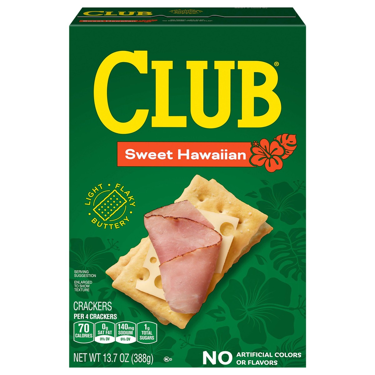 slide 1 of 7, Club Crackers, Lunch Snacks, Snack Crackers, Sweet Hawaiian, 13.7oz Box, 1 Box, 13.7 oz