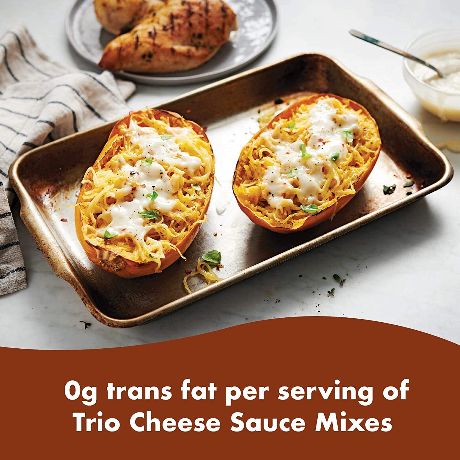 slide 3 of 4, Trio Cheese Sauce 32 ounces, 2 lb