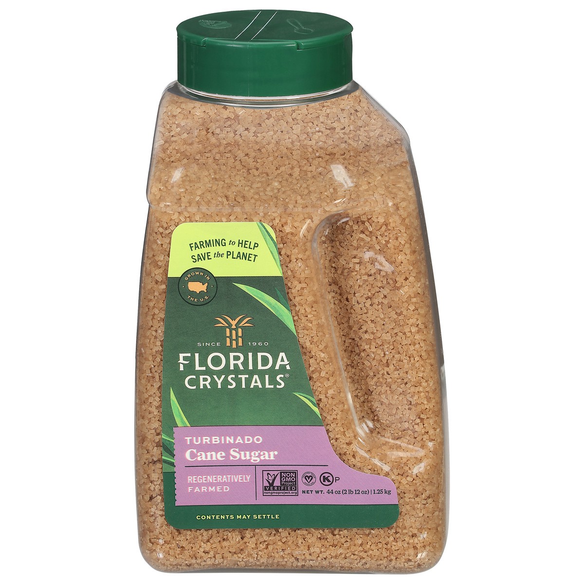 slide 1 of 12, Florida Crystals Turbinado Cane Sugar, 44 oz