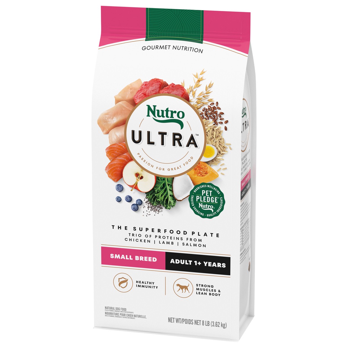 slide 15 of 16, Nutro Ultra Adult 1+ Years Small Breed The Superfood Plate Natural Dog Food 8 lb, 8 Lb