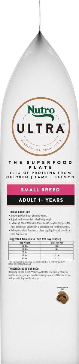 slide 5 of 16, Nutro Ultra Adult 1+ Years Small Breed The Superfood Plate Natural Dog Food 8 lb, 8 Lb