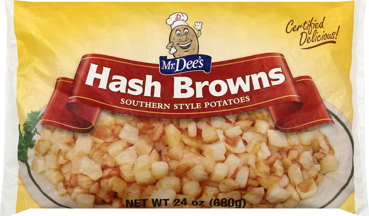 slide 4 of 5, Mr. Dee's Hash Browns 24 oz, 24 oz