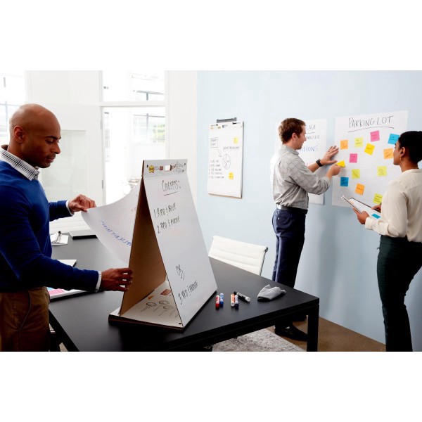 slide 4 of 10, Post-it Notes Super Sticky Dry-Erase Tabletop Easel Pad, 20 ct; 20 in x 23 in