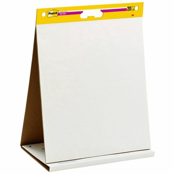 slide 6 of 10, Post-it Notes Super Sticky Dry-Erase Tabletop Easel Pad, 20 ct; 20 in x 23 in