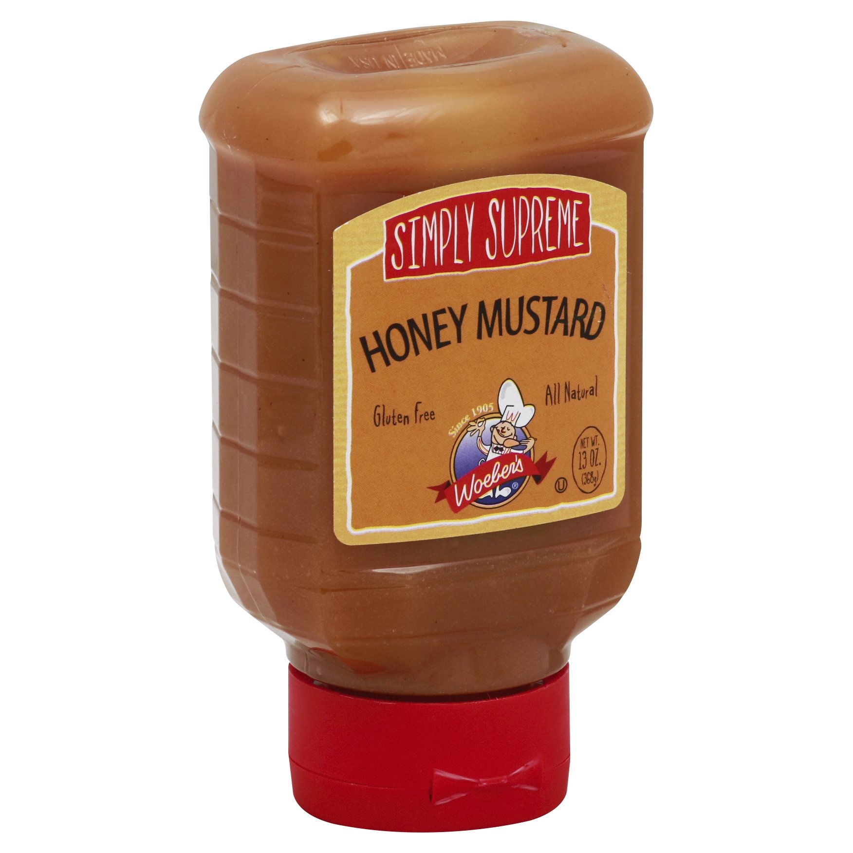 slide 1 of 1, Woeber's Supreme Honey Mustard, 13 oz
