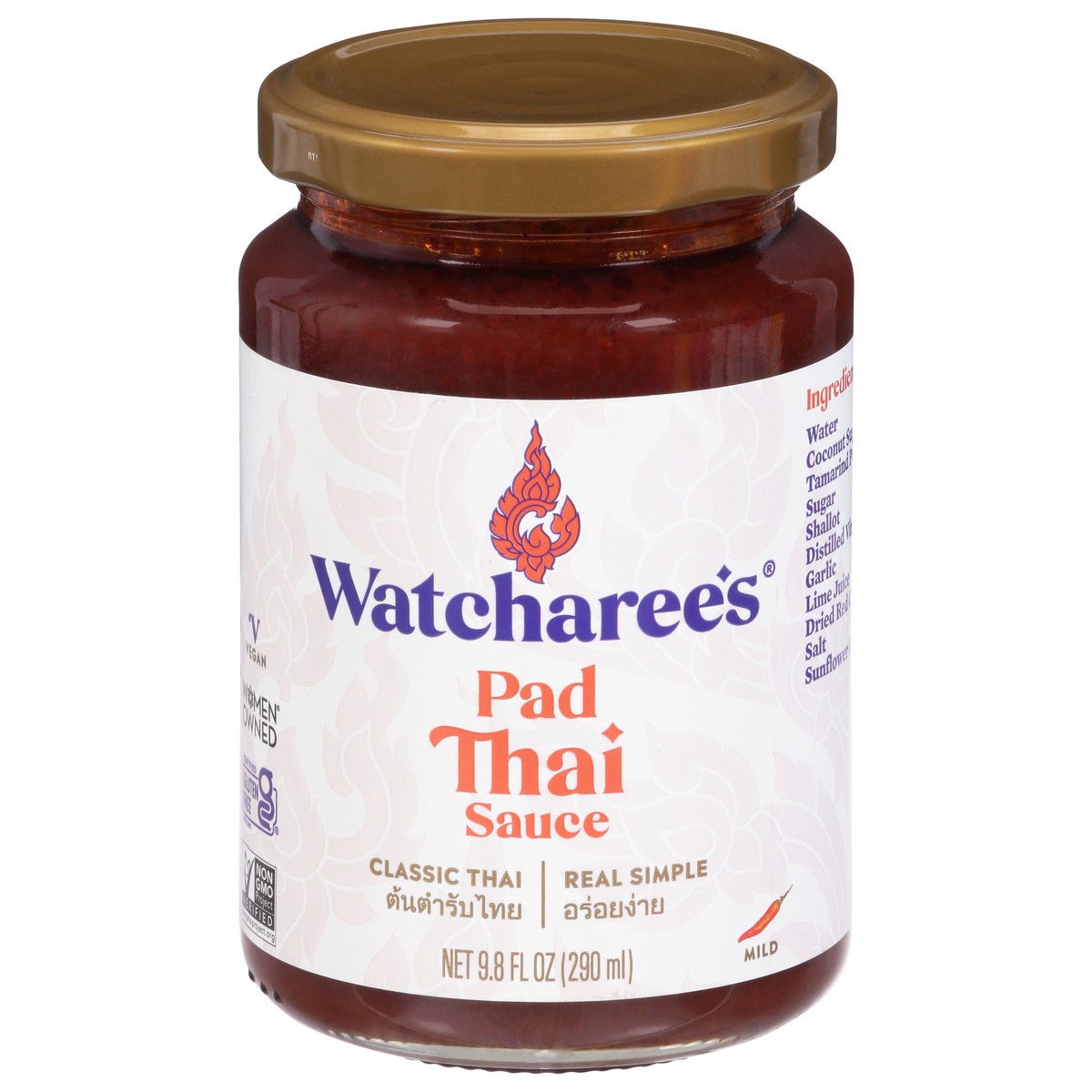 slide 1 of 10, Watcharee's Mild Pad Thai Sauce 9.8 fl oz, 9.8 fl oz