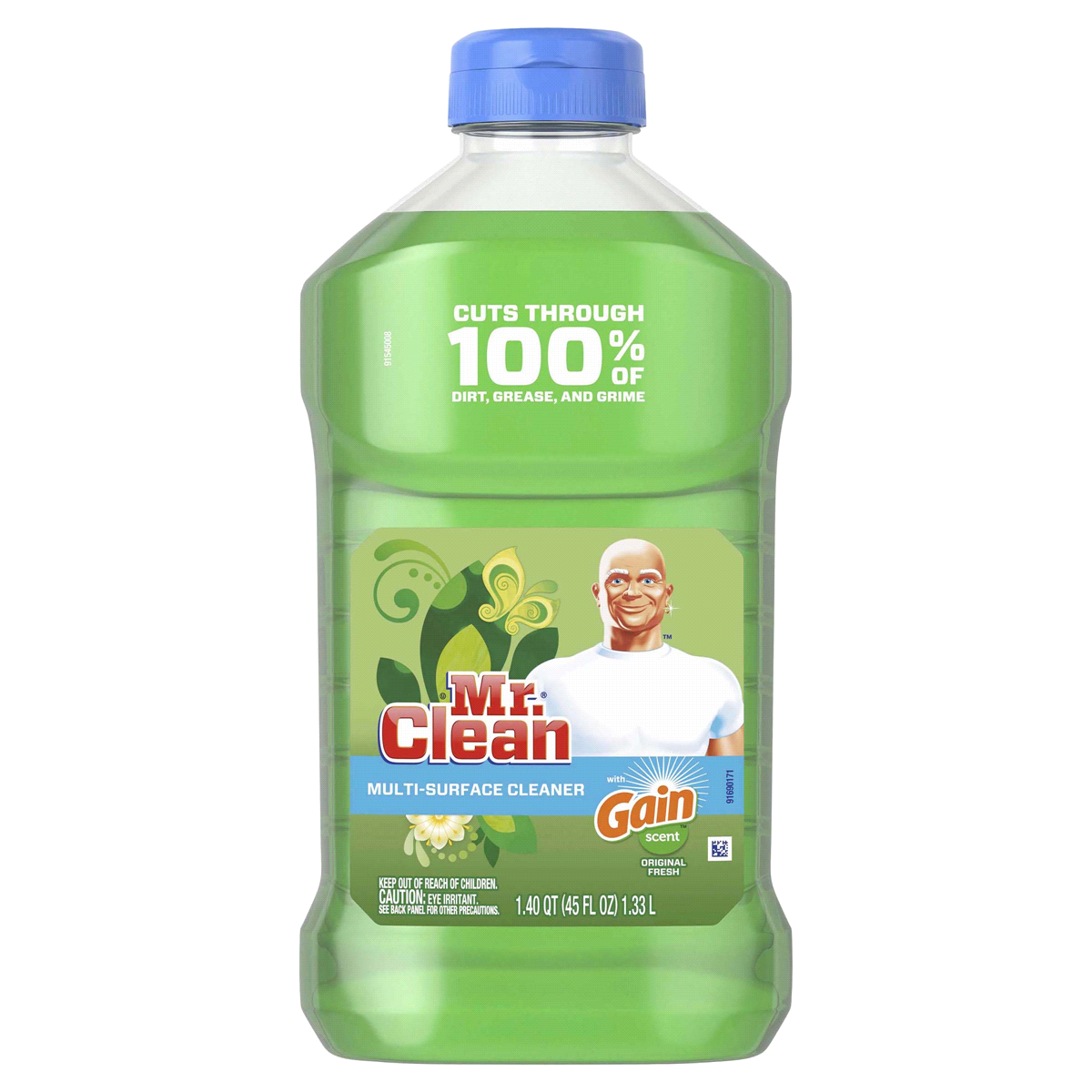 slide 1 of 1, Mr. Clean with Gain Original Scent Multi-Surface Cleaner, 45 fl oz