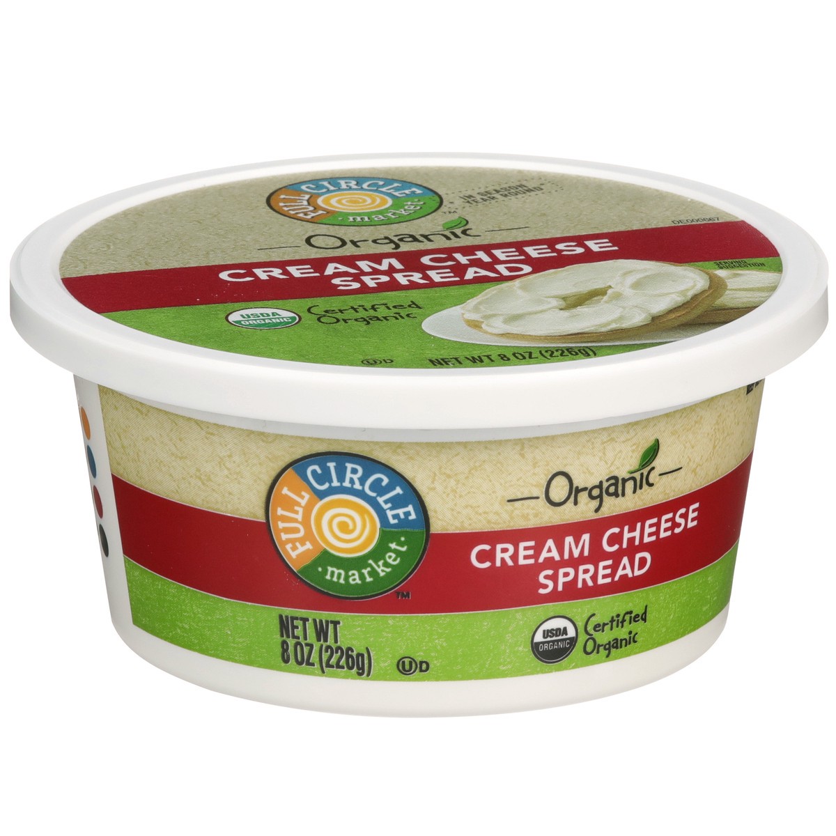 slide 4 of 9, Full Circle Market Cream Cheese Spread, 8 oz