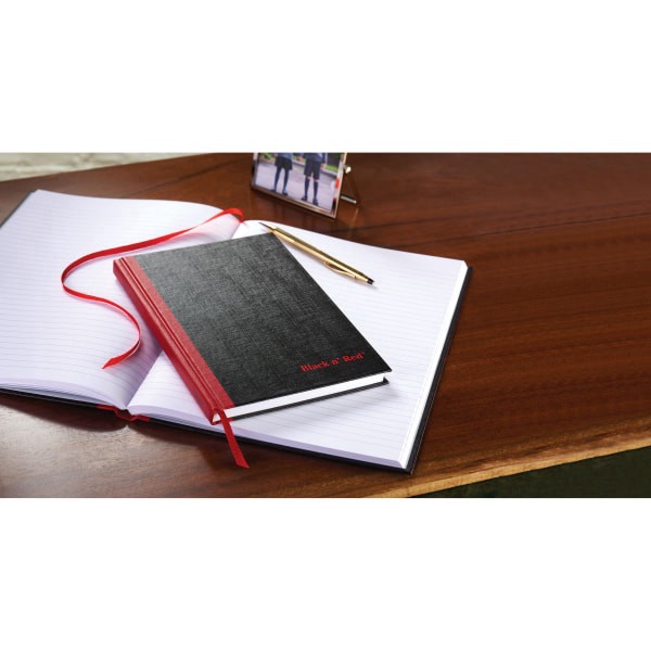 slide 2 of 10, Black n' Red 8-1/4 x 11-3/4 Casebound Notebook, Ruled- White Per Pad), 96 ct; 1 3/4 in x 8 1/4 in