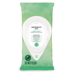 Summer's Eve Aloe Love Gentle Daily Feminine Wipes, 32 Count