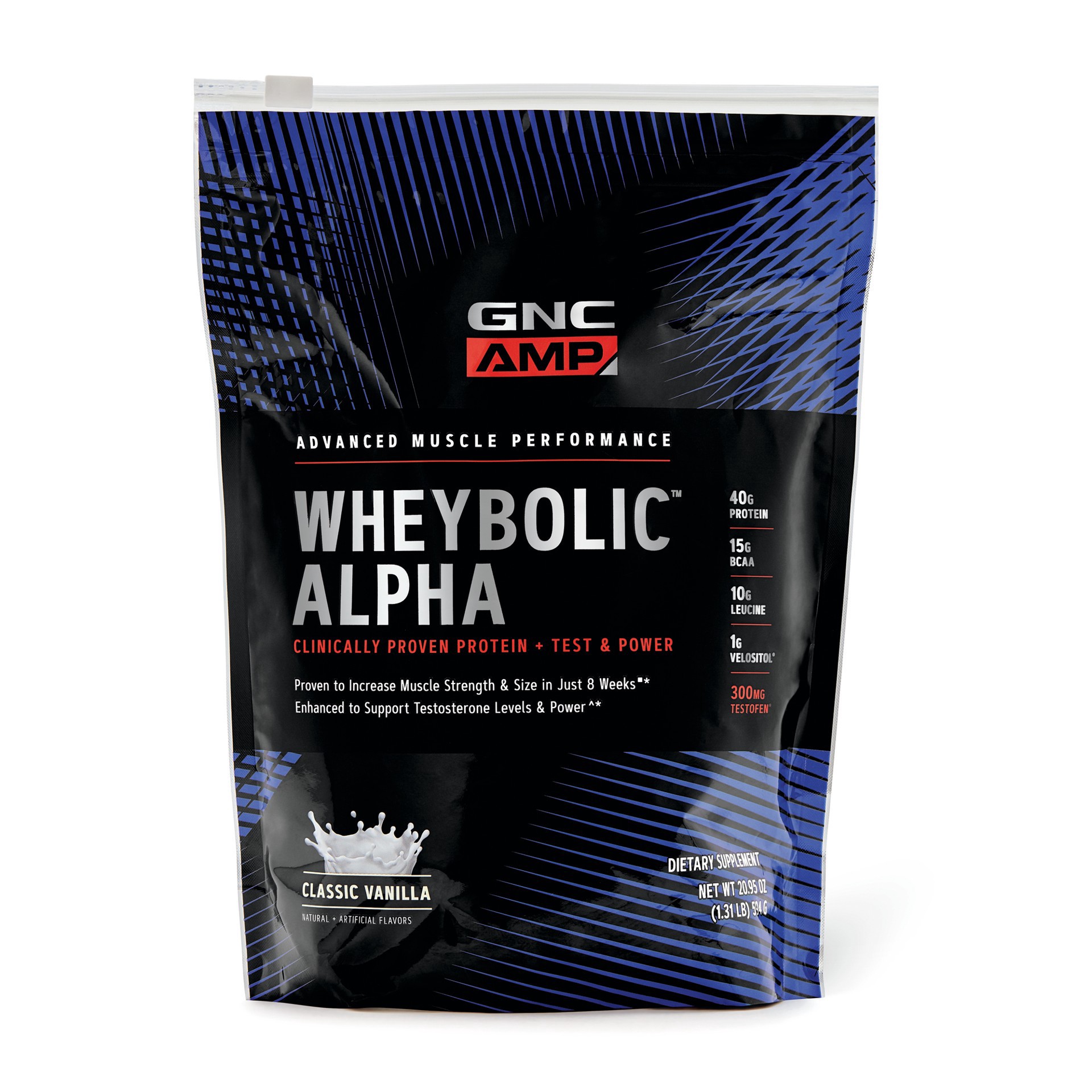 slide 1 of 2, GNC AMP Wheybolic Alpha with MyoTor - Classic Vanilla, 1 ct