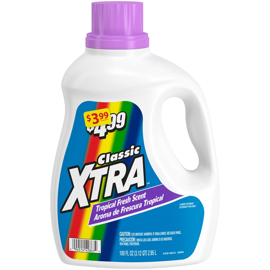 slide 1 of 4, Xtra Classic Liquid Detergent Tropic, 1 ct