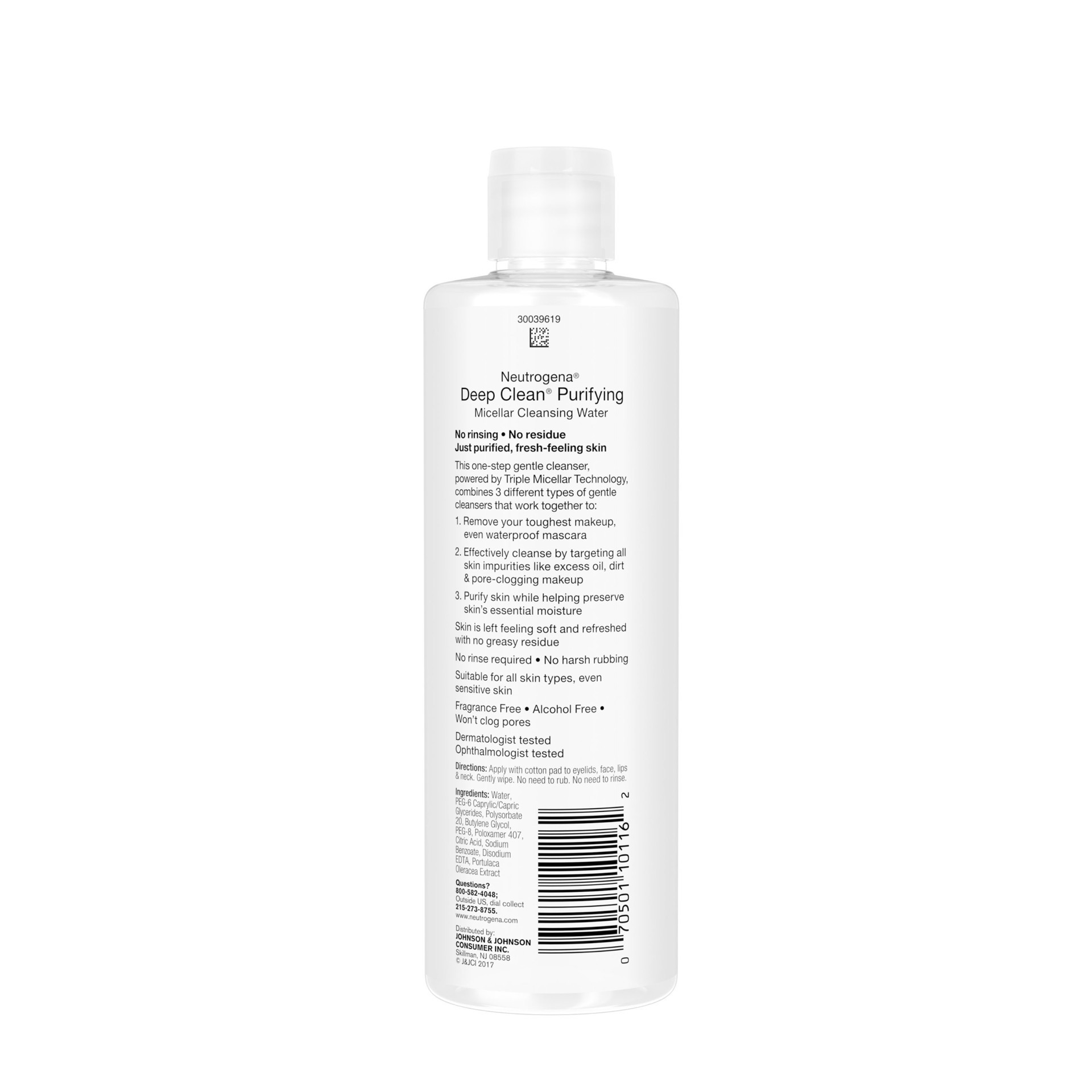 slide 4 of 5, Neutrogena Deep Clean Gentle Purifying Micellar Water and Cleansing Water-Proof Makeup Remover, 12 fl oz