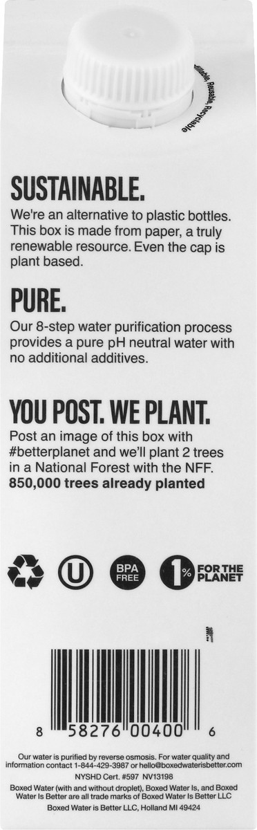 slide 7 of 9, Boxed Water is Better Purified Water - 16.9 fl oz, 16.9 fl oz