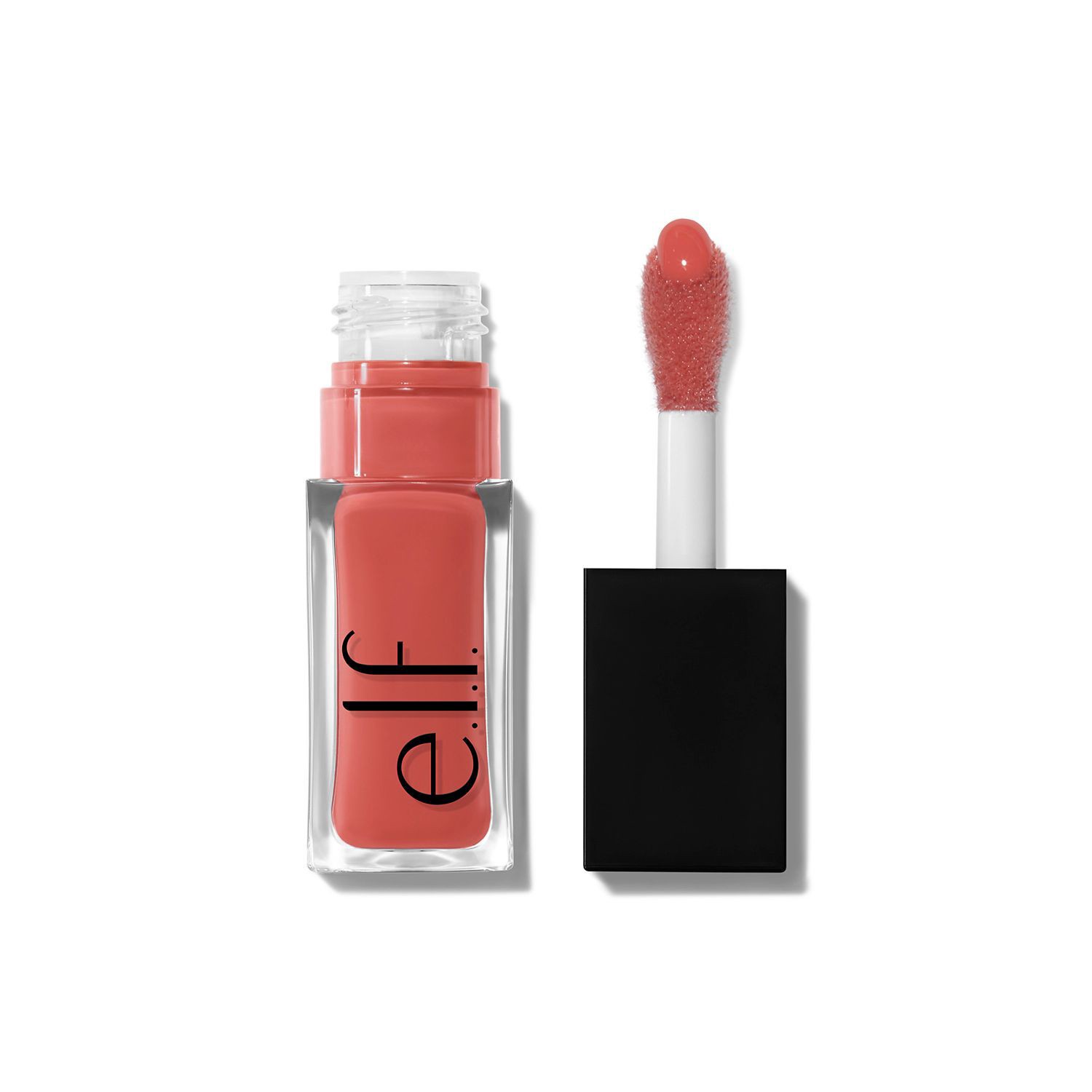 slide 1 of 1, E.L.F. Glow Reviver Lip Oil, Coral Fixation, 0.25 oz