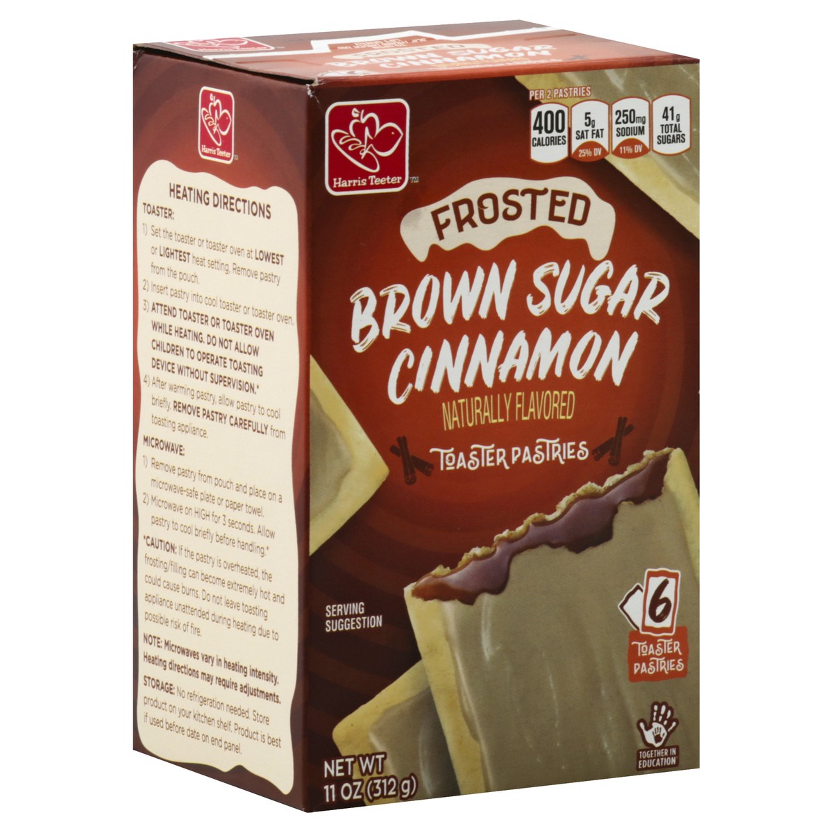 slide 5 of 10, Harris Teeter Frosted Brown Sugar Cinnamon Toaster Pastries, 11 oz