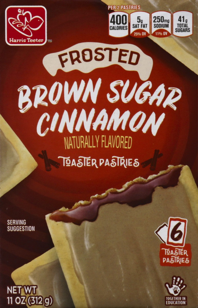 slide 2 of 10, Harris Teeter Frosted Brown Sugar Cinnamon Toaster Pastries, 11 oz