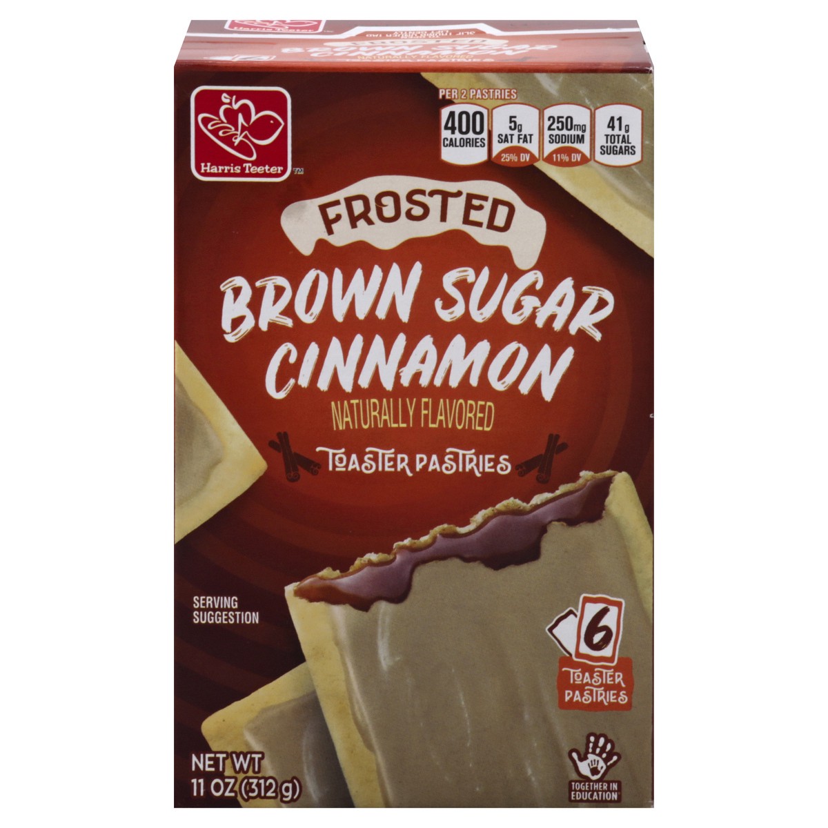 slide 1 of 10, Harris Teeter Frosted Brown Sugar Cinnamon Toaster Pastries, 11 oz