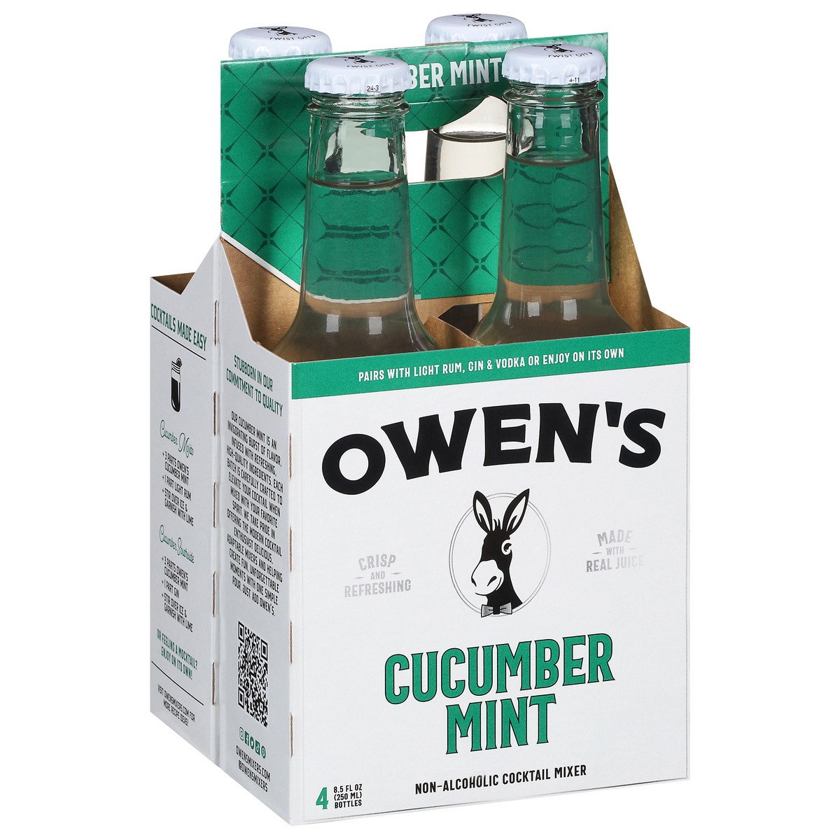 slide 4 of 9, Owen's Non-Alcoholic Cucumber Mint Cocktail Mixer - 4 ct, 4 ct btl