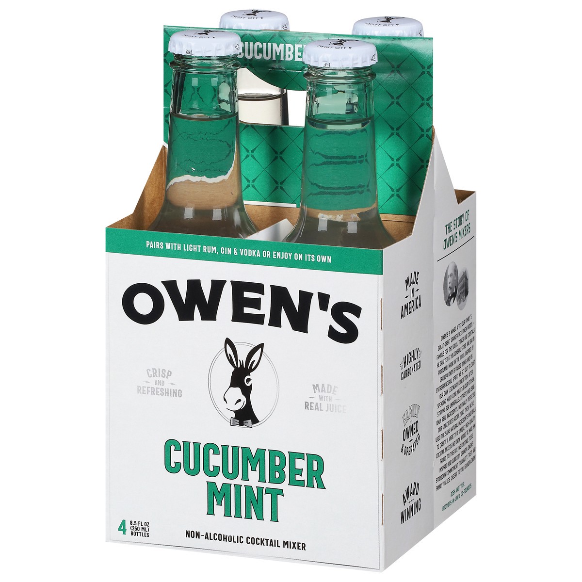 slide 6 of 9, Owen's Non-Alcoholic Cucumber Mint Cocktail Mixer - 4 ct, 4 ct btl
